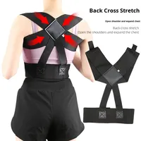 Correcteur de posture pour femmes et hommes, redresseur d'épaules réglable, soutien dorsal