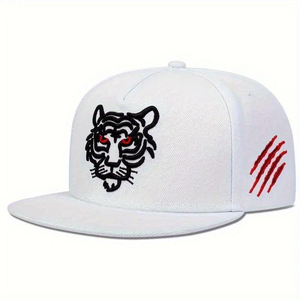 Gorra de béisbol estructurada con logotipo de <span class=keywords><strong>tigre</strong></span> bordado personalizado original, gorra Snapback estilo Hip Hop 3D con tela de malla común - Product Image 6