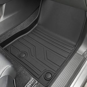 Tapis de sol KADDEN pour Nissan Rogue 2021-2026, en caoutchouc TPE <span class=keywords><strong>OLIVER</strong></span>, protection tout temps, design géométrique, faciles à nettoyer, pour l'avant et la 2ème rangée - Product Image 3