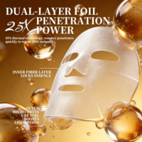 Masque en tissu pour le visage O'ROLA au collagène biologique, acide hyaluronique, végétalien, anti-âge, réparateur, éclaircissant, hydratant, 30 ml x 6 feuilles, marque privée