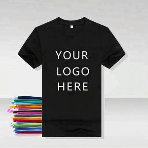 เสื้อยืดคอกลมแขนสั้นทรงโอเวอร์ไซส์ 180 กรัม สำหรับออกกำลังกาย วิ่ง และเล่นกีฬา ผู้ชาย แบบเรียบ รับผลิตตามสั่ง พร้อมสกรีนและปักลาย - Product Image 3