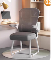 Chaise de bureau confortable en maille à dossier haut noir chaise de jeu par ordinateur sans roues Prix bon marché directement de l'usine