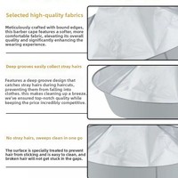 Cape de coiffure pliable en polyester et plastique, résistante à l'eau, protège le rasoir et nettoie l'apron