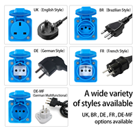 Adaptateur de charge pour VE, prise mâle IEC 62196 Type 2 vers prise universelle Schuko UK, convertisseur EV 16A AC pour station de recharge de VE