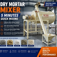 Usine de mortier sec personnalisée pour la production d'adhésif pour carrelage, de mastic mural et de couche de finition 1-20 TPH, certifiée CE ISO, mélangeur de mortier sec OEM