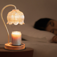 Bambus-Holz Duftlampe im Instagram-Stil Aromatherapie-Geschenk Tischlampe Rauchfrei Temperatureinstellbar Amerikanisch-Vintage
