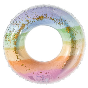 Flotador Inflable con Lentejuelas de Arcoíris, Unisex, para Piscina y Parque Acuático, Material de PVC Ecológico - Product Image 5