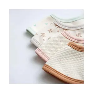 Serviette de salive réglable et douce en coton bambou pour bébé, bandana réutilisable et lavable, bavoirs ronds pour bébé