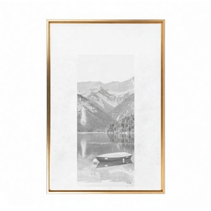 Cornice Shadow Box <span class=keywords><strong>CLAMARO</strong></span> SFR35 100x140cm per Tela |   MDF Dorato |   Sistema di Sospensione Verticale Fai-da-Te e Accessori di Montaggio Inclusi - Product Image 1