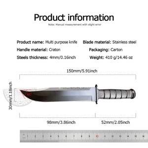 KB2211 Customizable OEM Tactical Survival Pocket Knife Craton Handle Stainless Steel Blade Hunting DIY Industrial - Product Image 6