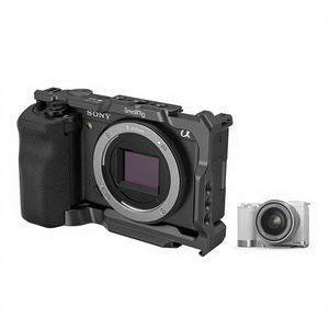 Carcasa pequeña para cámara Sony ZVE10 con mango de silicona y placa de liberación rápida <span class=keywords><strong>Arca</strong></span> integrada, para Sony ZVE10 3538 - Product Image 1