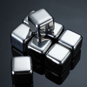 DFB0308 Cubos de Hielo Reutilizables de Acero Inoxidable SUS 304, Hechos con Bloques de Hielo de Acero Inoxidable de Grado Cocina - Product Image 2