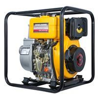 VISION DWP80 Pompe à eau portable agricole OEM à haut débit, moteur diesel auto-amorçant en aluminium de 3 pouces, 6 CV