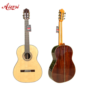 <span class=keywords><strong>Guitare</strong></span> <span class=keywords><strong>classique</strong></span> Aiersi Factory OEM personnalisée, 39 pouces, table en cèdre, cordes en nylon, peinture brillante de haute qualité - Product Image 1
