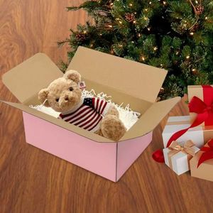 Toptan ağır pembe oluklu nakliye kutuları ile özel Logo karton ambalaj Set oluklu mukavva kutu - Product Image 4