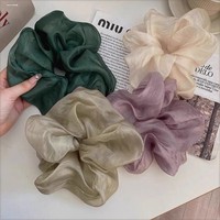 Daou Stock Fold Chouchous pour cheveux en polyester, grande taille, très élastiques, couleurs personnalisables, élégants, durables, accessoires capillaires pour femmes, vente en gros