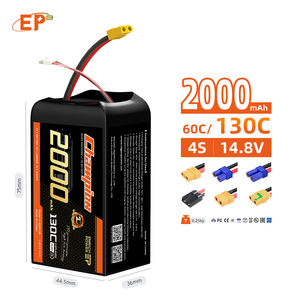 EP เคสแข็ง LiPo แบตเตอรี่อุปกรณ์เสริมโดรน8000mAh 3.7V 3.85V 4S 6S แบตเตอรี่ลิเธียมไอออนสำหรับ FPV RC เครื่องบินแข่ง UAV F1รถ RC - Product Image 2