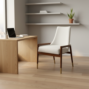 Modern Ergonomic Wood Dining Blake Armchair with <b>Backrest</b> and Stable Design for Home Office & Apartment Use - Product Image 5