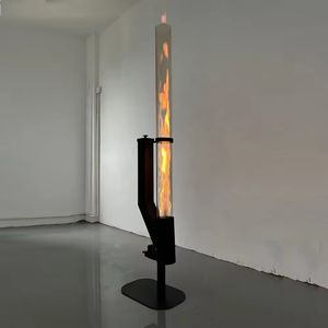 Modern tasarım çelik veranda pelet isıtıcı roket şömine yangın tüpü yangın boru sütun soba ile meşale villa için - Product Image 3