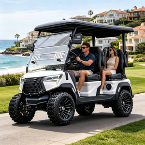 Carrito de Golf con Asientos Anchos, Deslizamiento Suave sin Golpes en Terrenos Irregulares, Ideal para Clubes de Golf en Carreteras No Públicas, con Certificación DOT y CE, Eléctrico - Product Image 1