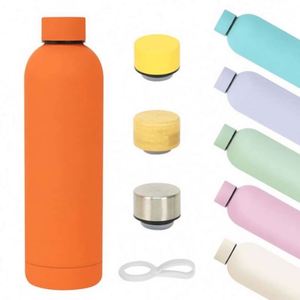 Bouteilles isothermes à double paroi avec logo personnalisé, 350 ml, 500 ml, petite ouverture, en acier inoxydable, bouteille d'eau de sport pour les voyages - Product Image 1