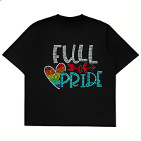 Nouveau design, transfert de strass pour le Mois de la fierté, vinyle thermocollant de haute qualité en gros pour T-shirt