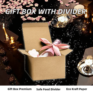 Folding Kraft Paper Gift Box Divider Recyclable Vanishing Stamping for <b>Chocolate</b> Candy Dessert Packaging Valentine's Day - Product Image 2