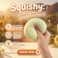 Jouet à presser en plastique ultra-doux et super-moelleux en forme de melon miel, à rebond lent