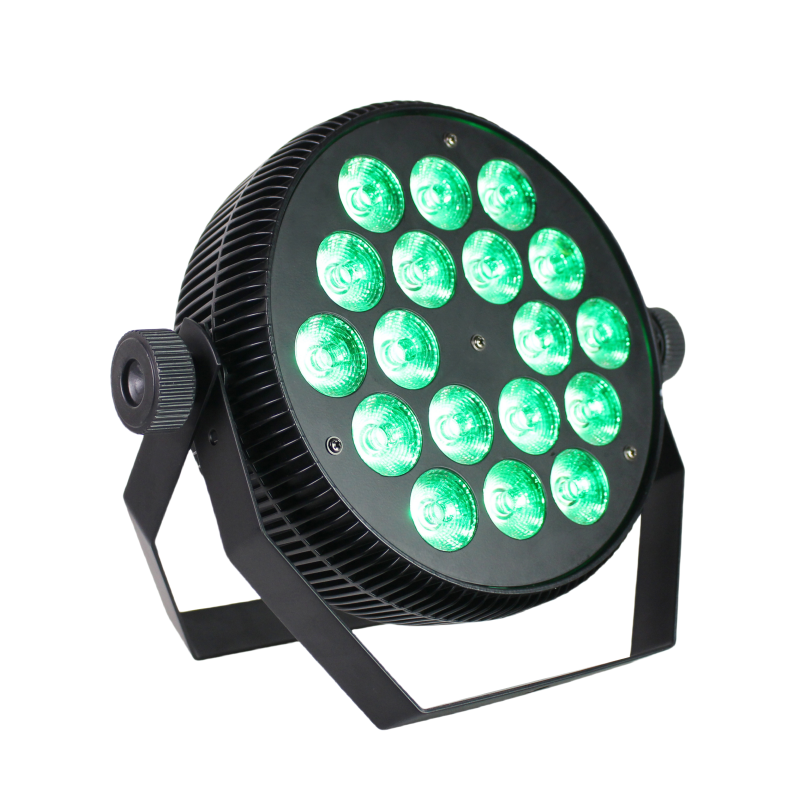 Dj Light Professional Aluminum Flat Par Can Dj Stage 18*10w 18x10 18x10w Rgb 4in1 Slim Led Par