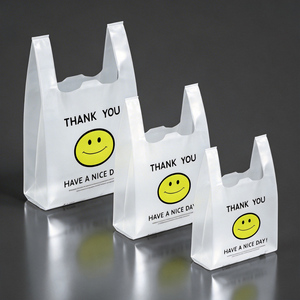 Shopping Plastic Bags Waterproof Plastic Bag T-shirt Plastic Bag Promotional Use Plastic Bags Customize Printing