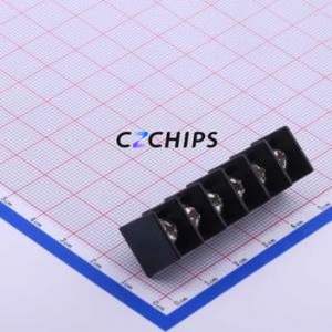 JL25C-76206B01 Barrier Terminal Block Through hole Component (THT),P=7.62mm Connector Two Sides 7.62mm 1x6P Straight Pin - Product Image 1