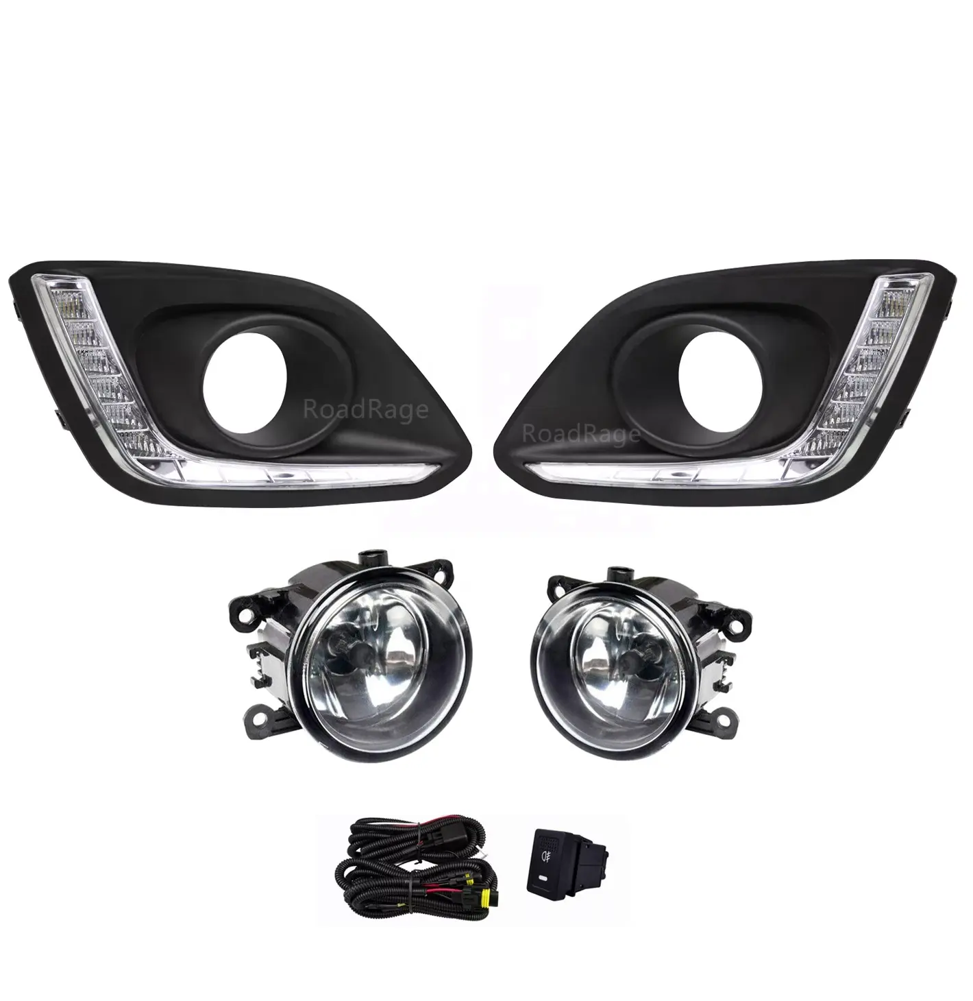 Replacement bezel Cover LED Daytime Running Lights Car DRL Driving fog lamp for Suzuki Swift 2013 2014 2015 2016