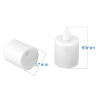 Juego de 4 Velas LED Modernas Recargables sin Llama con Base de Carga Inductiva