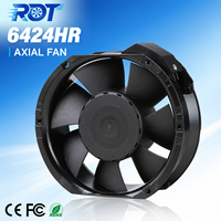 Ventilateur axial 6424HR DC 24V 172mm 480m³/h à roulement à billes haute vitesse pour remplacement de ventilation de module onduleur et armoire