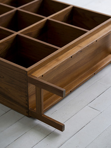 Myanmar Teak <b>Solid</b> <b>Wood</b> Nine-Compartment Simple Modern Design Creative <b>Bookcase</b> & Bedroom Cabinet Home Furniture - Product Image 5