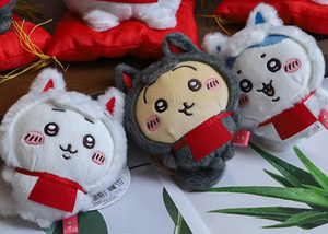 Llavero Colgante de Peluche con Forma de Bola de Personaje de Dibujos Animados Japonés Chiikawa Usagi, Muñeco de Peluche Corto Súper Suave y Creativo, Lindo y Unisex - Product Image 2