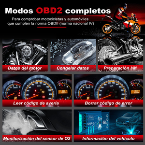 Herramienta de Diagnóstico para Motocicletas ANCEL MT100, Escáner de Motor y ABS para Honda, Suzuki, <span class=keywords><strong>Yamaha</strong></span> con Funciones OBD2, Comprobación de Listo para I/M y Monitor de O2 - Product Image 3