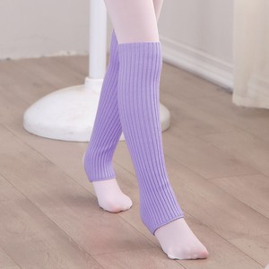 Pink Ribbed Knit <b>Leg</b> <b>Warmers</b> for Girls Ballet Dance Warm Socks Over the Knee for Training and Stage - Product Image 6