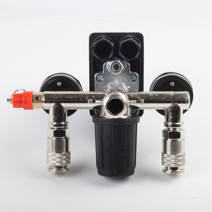 Régulateur d'air Bama 90-120Psi avec manomètre et valve pour compresseur - Product Image 3