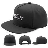 Casquette Snapback Heycap personnalisée de haute qualité à 5 panneaux avec logo en cuir, visière Hip Pop, pour hommes, en laine-acrylique, Gorras, casquette à dessus plat