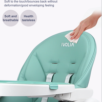 Chaise haute pour bébé de haute qualité en gros OEM/ODM avec cadre métallique de sécurité pour la salle à manger, couleur au choix