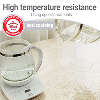 Nappe de Protection Super Claire et Transparente en PVC Imperméable et Anti-Huile pour Table de Salle à Manger, Bureau et Maison, Facile à Nettoyer