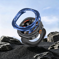 Étui de protection en alliage de zinc PC bleu noir 47 mm, coque arrière en métal pour montre intelligente 47 mm pour Samsung Galaxy Ultra 2 Ultra2 Original