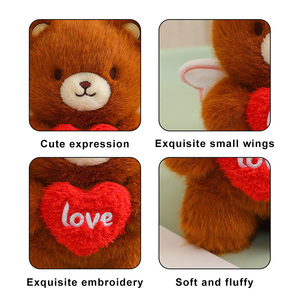 ตุ๊กตากระต่ายแองเจิลเลิฟขนาด 20 ซม. ขายส่ง - รับผลิตแบบ OEM/ODM ตุ๊กตาหมีนุ่มนิ่ม ตุ๊กตากระต่ายวาเลนไทน์สุดโรแมนติกสำหรับเป็นของขวัญ - Product Image 6