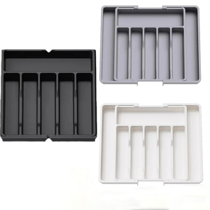 Organizzatore per Cassetti <span class=keywords><strong>da</strong></span> Cucina Multicolore Regolabile Espandibile <span class=keywords><strong>in</strong></span> <span class=keywords><strong>Plastica</strong></span> per Posate e Utensili - Product Image 2
