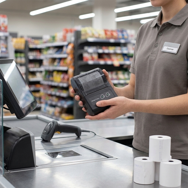 58mm Thermal Receipt Printer Portable Mobile Wireless Mini Bill Printer +USB in Stock for Retail Restaurant Courier