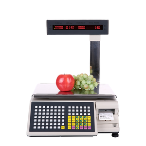 Balance de pesage numérique Veidt pour supermarché avec impression d'étiquettes de prix, écran LCD, précision 10g, comptage du poids et étiquetage code-barres 8 - Product Image 1