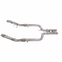Pour Mercedes-Benz W177 A180 A200 1.3T M282 SS304 Downpipe à haut débit soudé TIG sans voyant d'avertissement (CEL) pour tuning de course