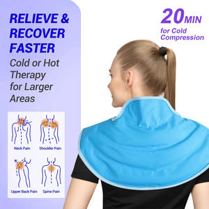 Grand emballage froid en gel réutilisable pour compresser la thérapie par le chaud et le froid pour soulager la douleur dans le haut du dos-Pack de thérapie par le chaud et le froid - Product Image 5