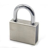 Cadenas en laiton haute sécurité robuste de 50 mm pour porte, avec cylindre en laiton